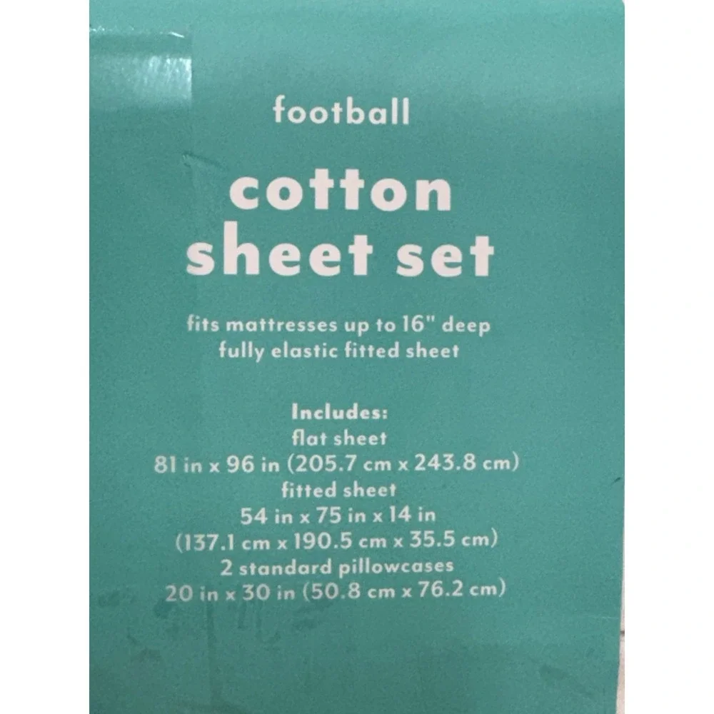 Full Football Kids' Cotton Sheet Set - Pillowfort